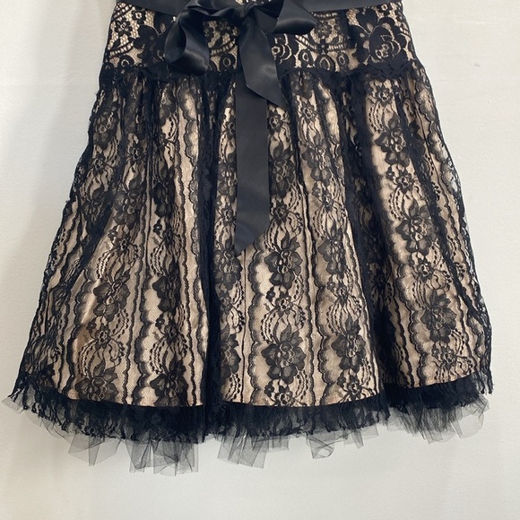 Jessica McClintock Vintage Whimsigoth Mini Dress Whitchy Size 10 - Picture 3 of 11